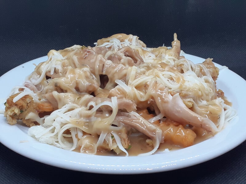 Newfie Poutine with JFC Gravy and Turkey Drippings