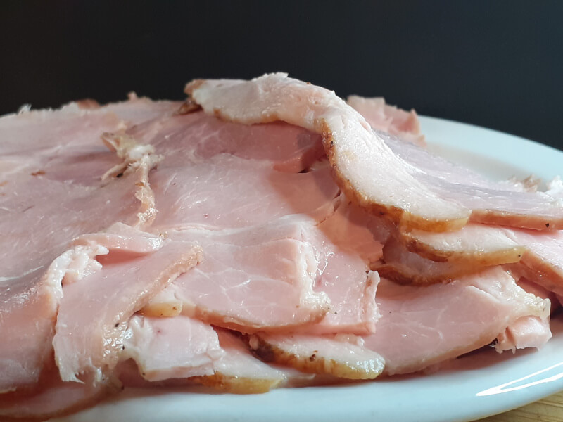 Thinly Sliced Canadian Bacon