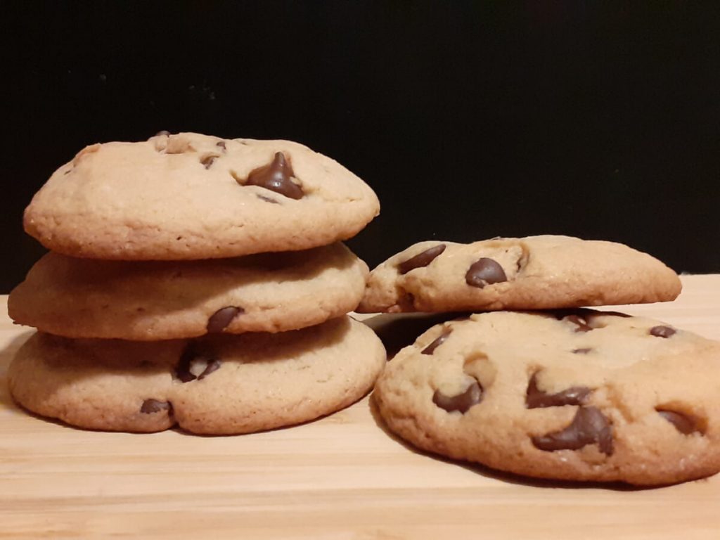 Chocolate Chip Cookies on Board