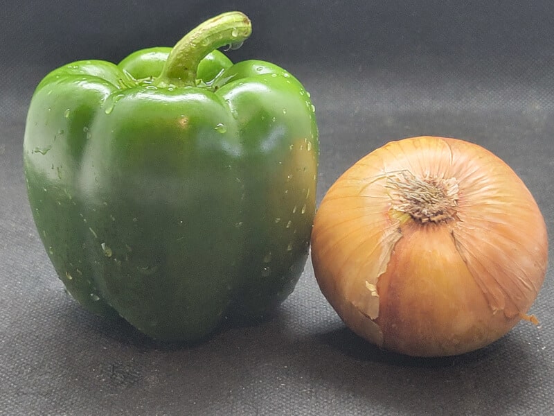 Onion and Green Bell Pepper