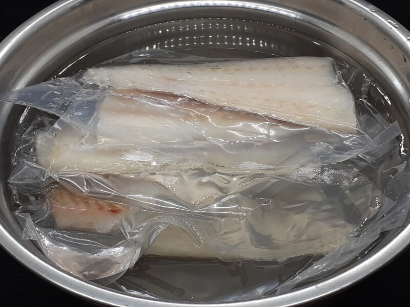 Thawing Cod Fillets in Packaging