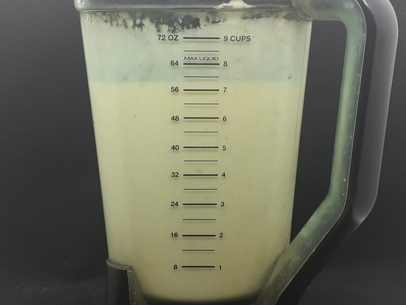 2 lbs of Pineapple blended with 1 cup of water