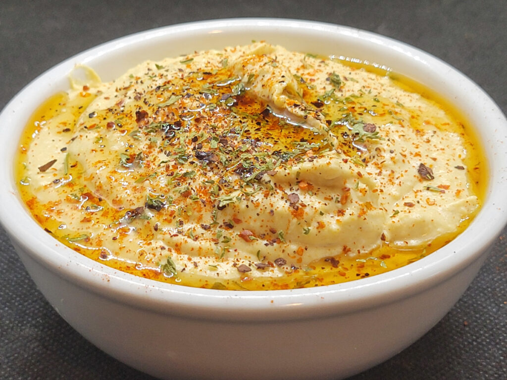 JAHZKITCHEN Hummus with Paprika, Aleppo, Sumac, Parsley and Sesame Oil