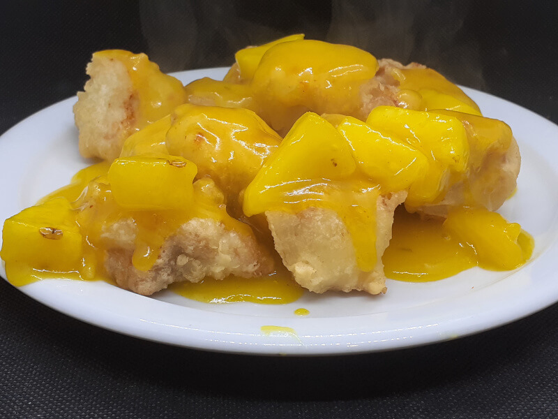 Pineapple Chicken side view