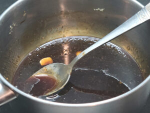 Pot of Quick Honey Garlic Sauce