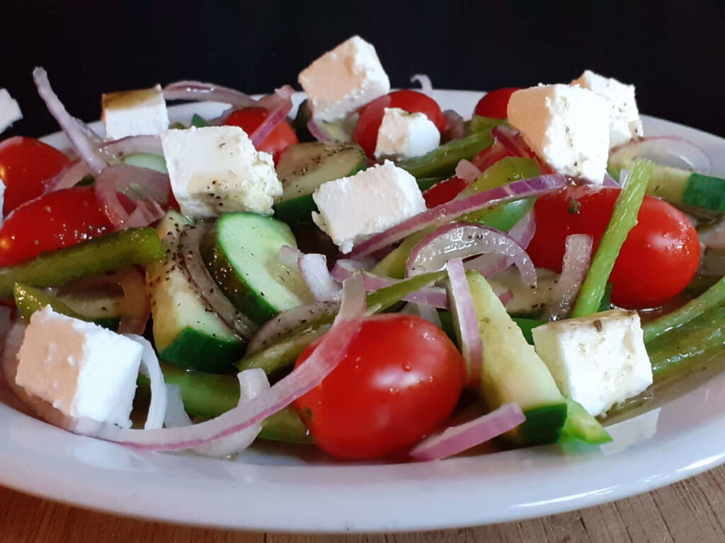 Greek Salad with Cherry Tomatoes