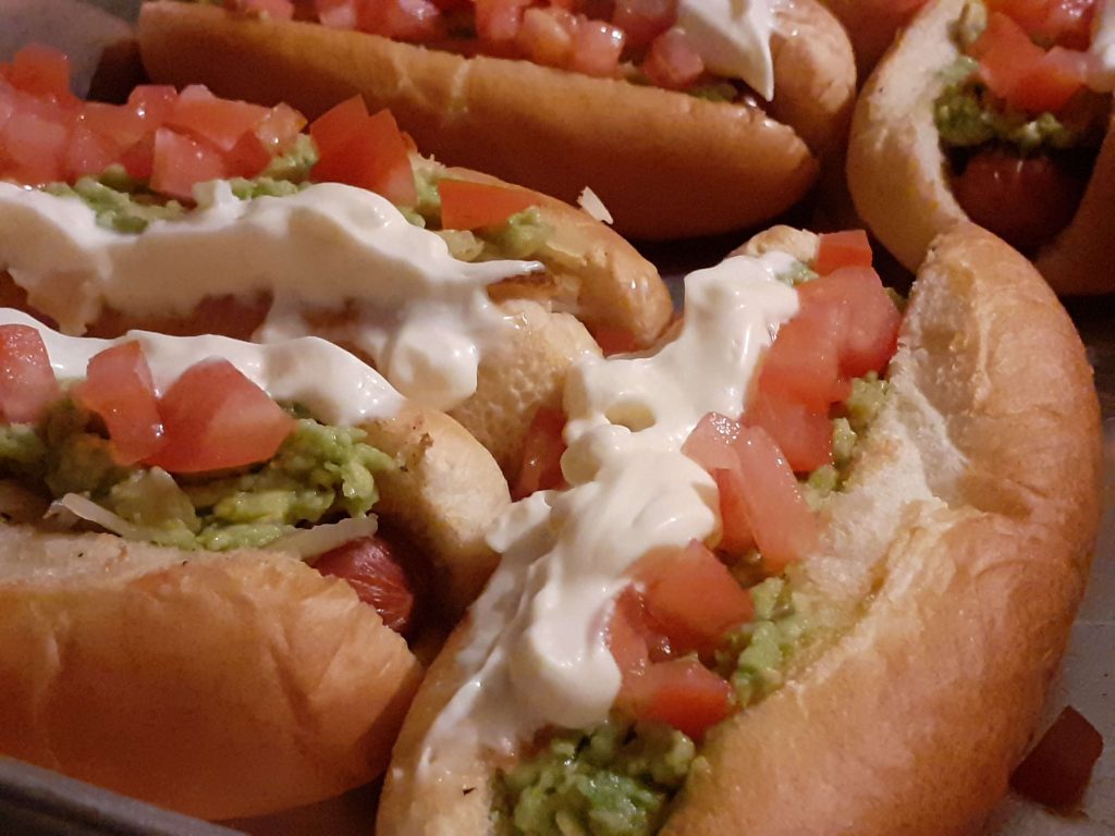 Tray of Chilean Doggies