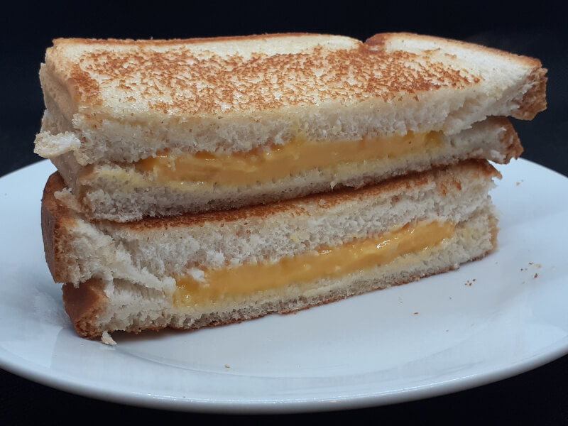 Double Cheese Slice Grilled Cheese