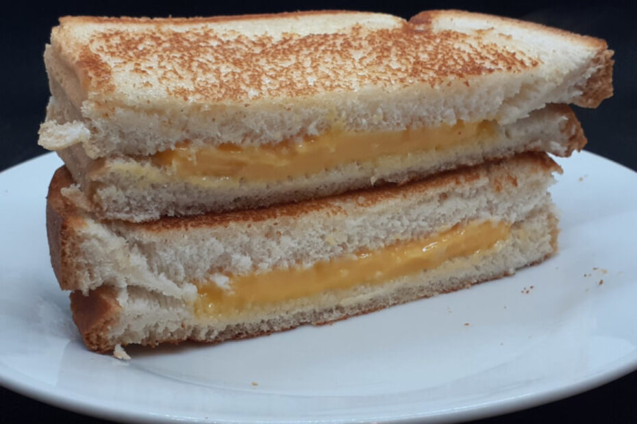 JAHZKITCHEN Double Cheese Slice Grilled Cheese