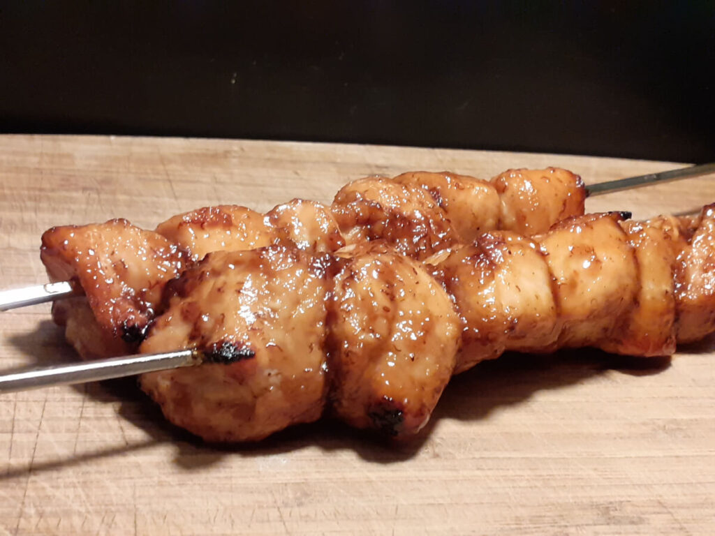 Filipino BBQ Chicken Kebabs