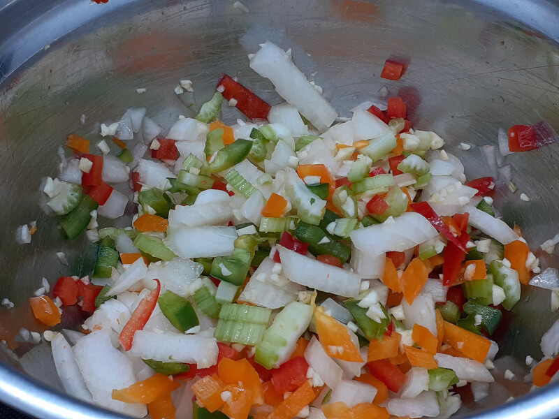 Onions Celery Peppers & Garlic