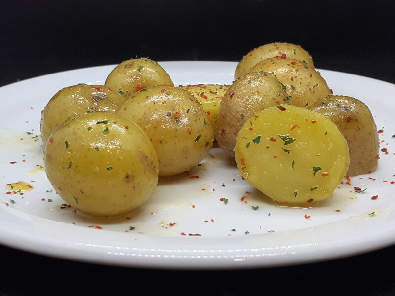 Steamed Mini Yellow Potatoes