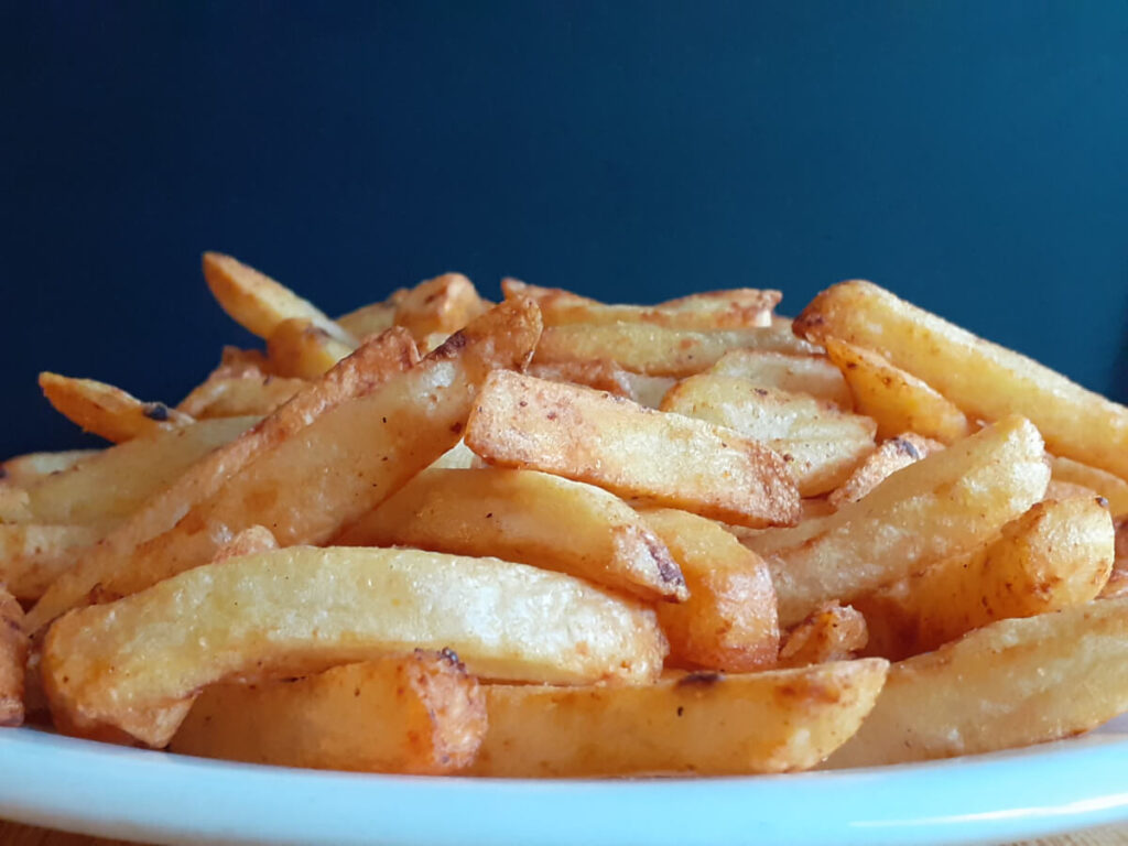 Air Fried Fries in Bacon Grease and Beef Powder
