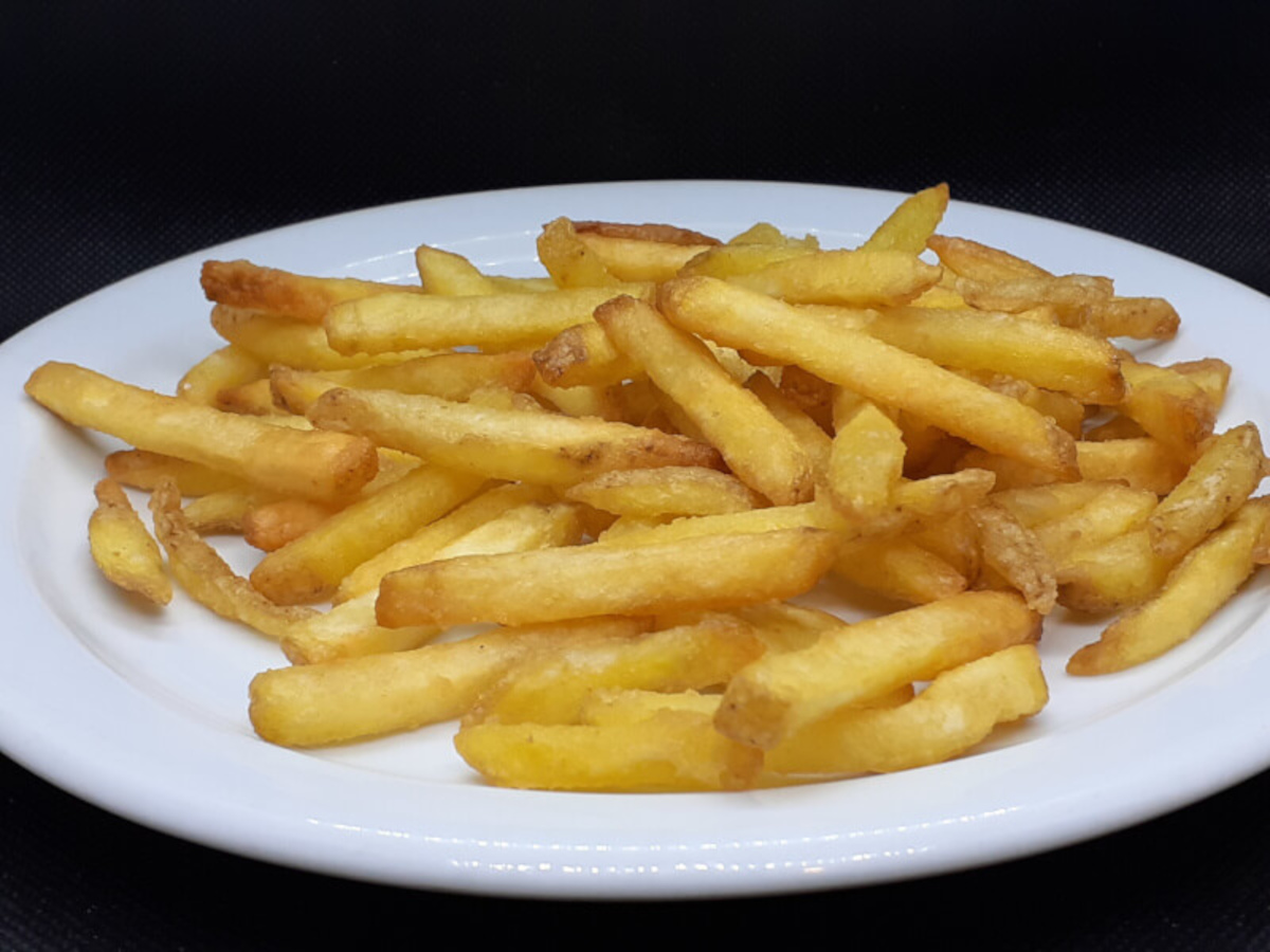 JAHZKITCHEN Air Fryer Shoestring Fries in lard