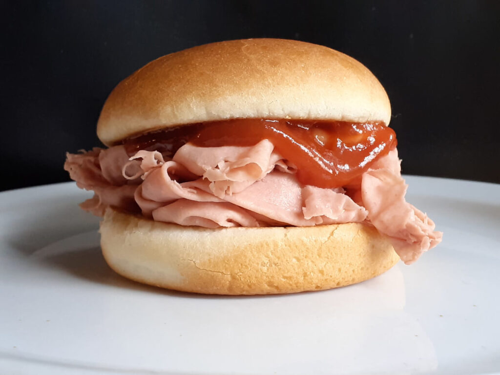 Arbys Bologna Sandwich with Red Sauce