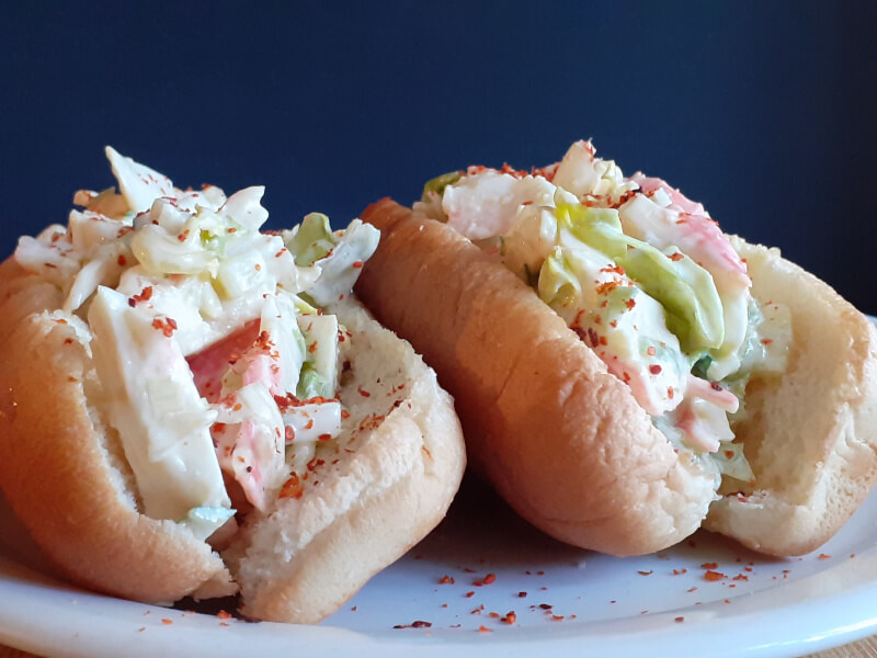 Crab Salad HotDog Bun