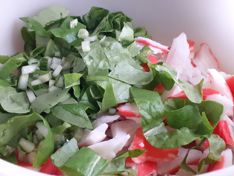 Crab Salad Vegetables
