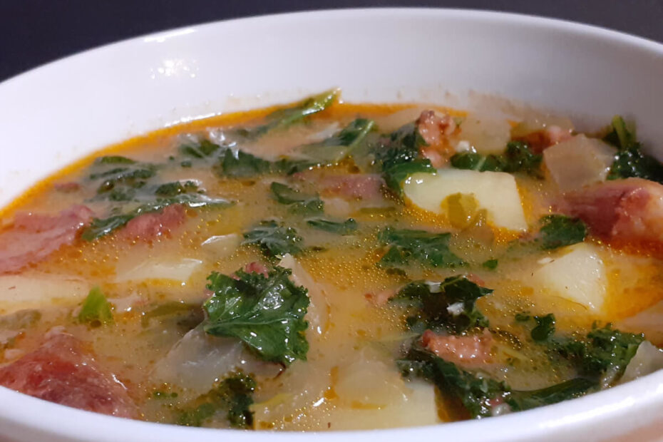 JAHZKITCHEN Bowl of Sausage & Kale Soup