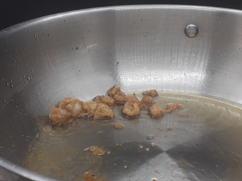 Rendering Chicken Fat