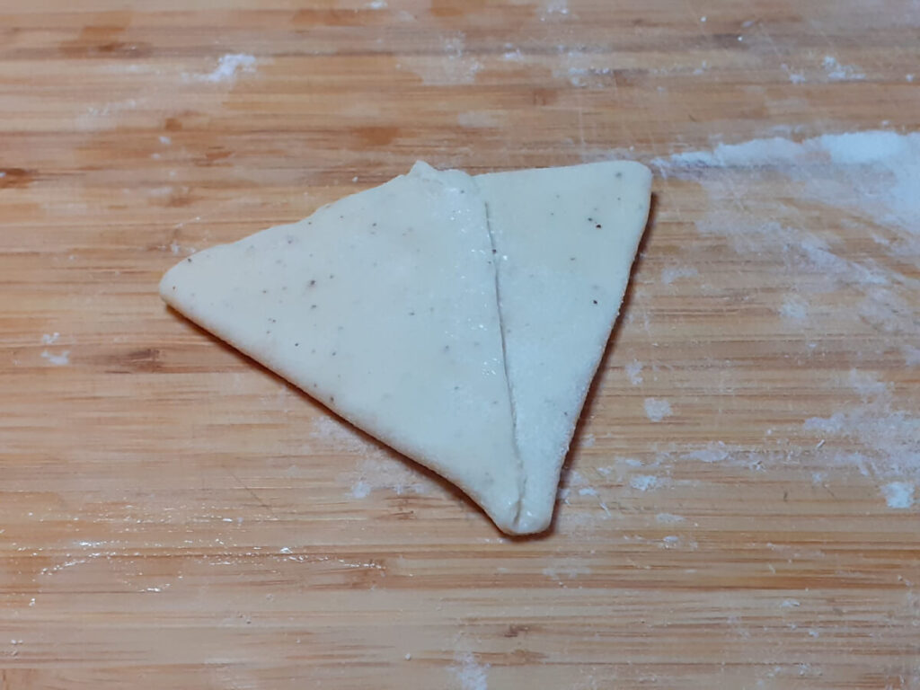 Samosa Wrapper Second Fold