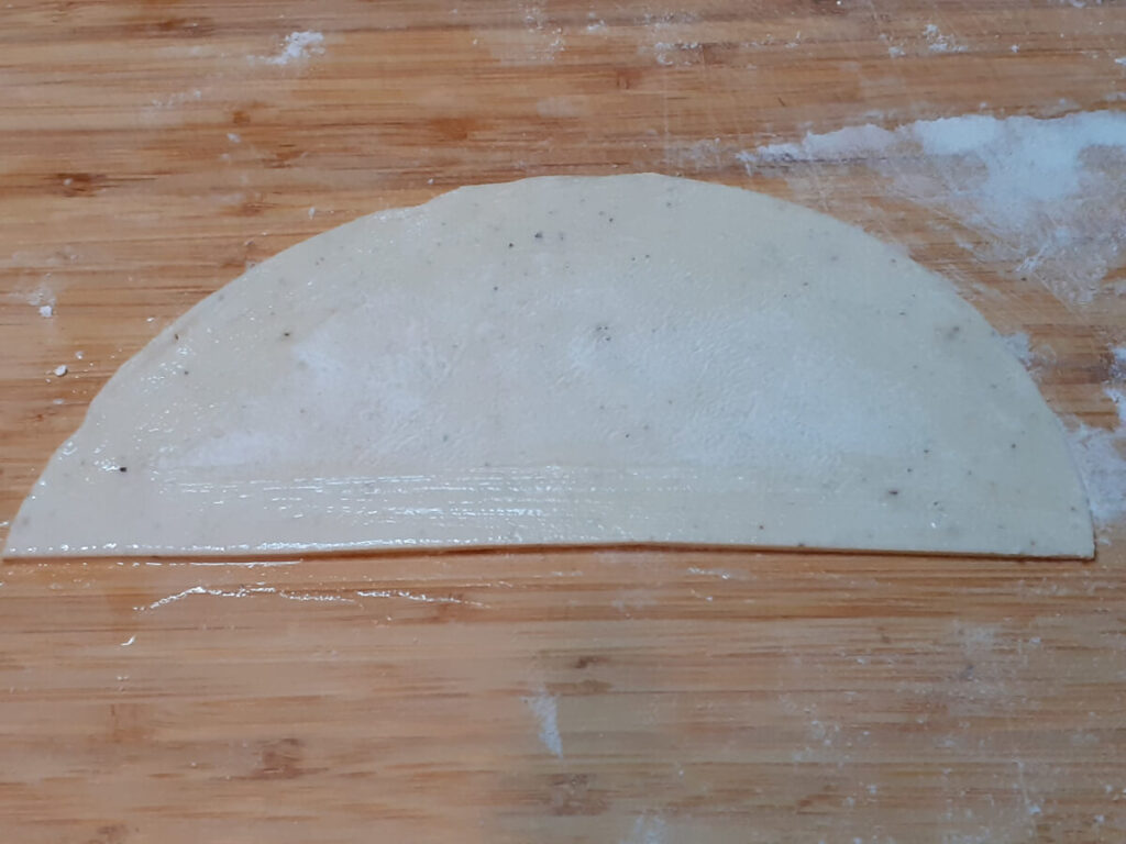 Samosa Wrapper Wet Edges