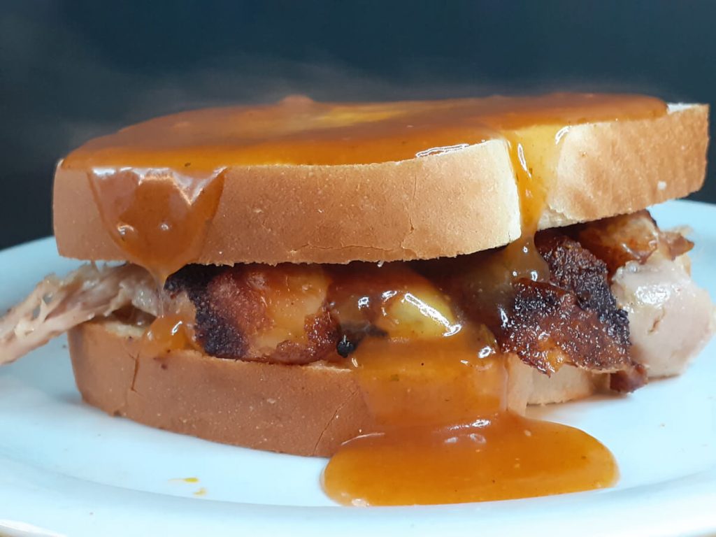 St Hubert Hot Chicken Sandwich