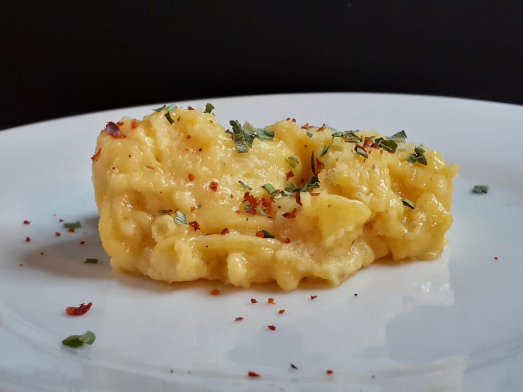 Scrambled Duck Eggs Whites Whisked