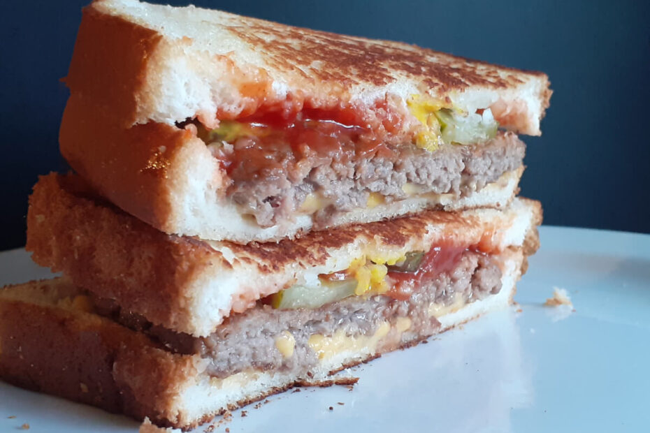 JAHZKITCHEN Grilled Cheeseburger Sandwich