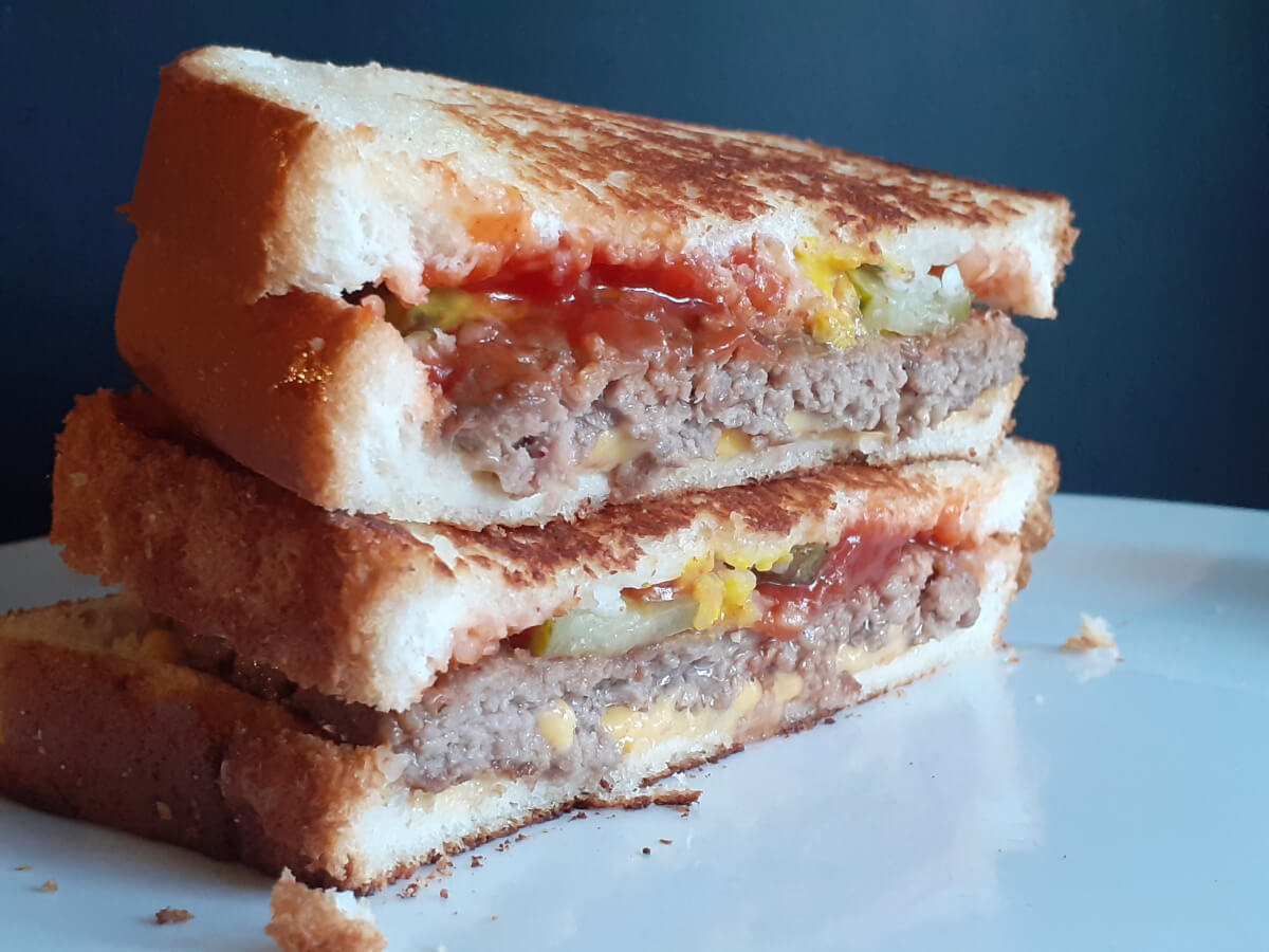 JAHZKITCHEN Grilled Cheeseburger Sandwich