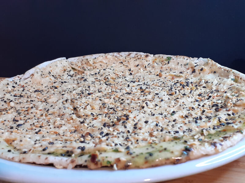 Pita Bread with Everything Bagel Seasoning