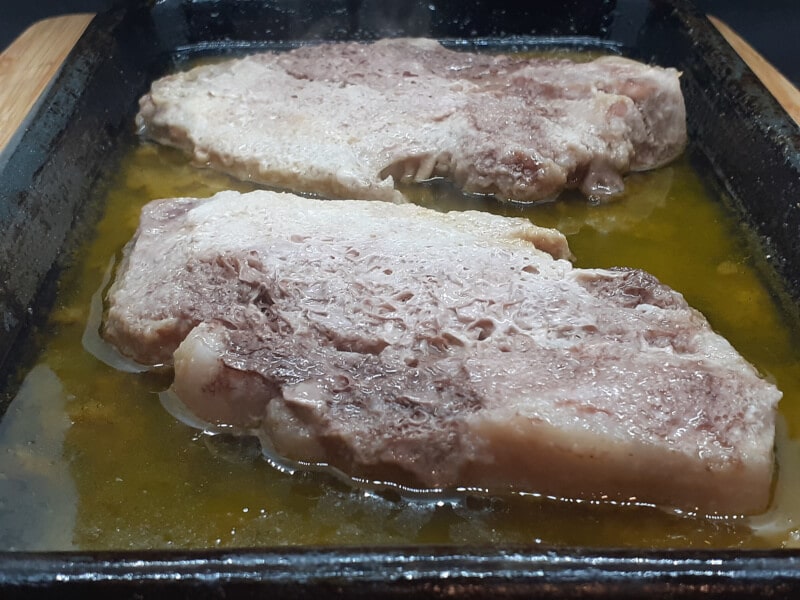 Aioli Pork Chops after 2 hours at 250 F