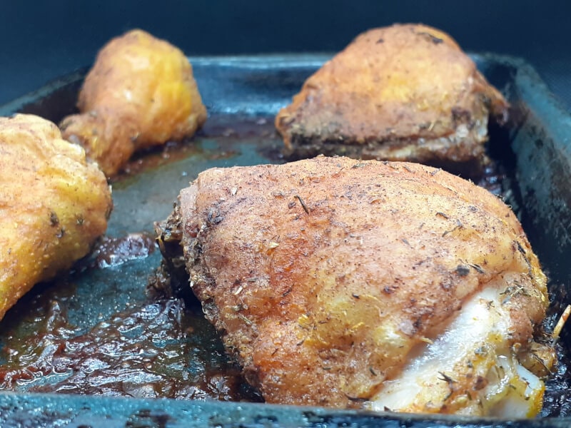 Shake and Bake Chicken Fresh out the oven after 15 - 20 minute rest