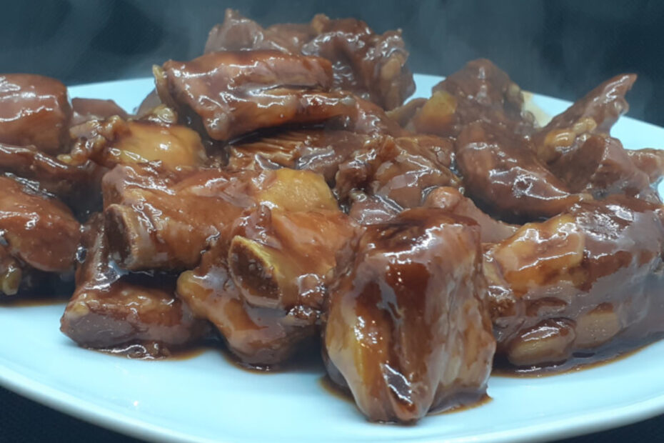 JAHZKITCHEN Chinese Honey Garlic Ribs Thick Sauce