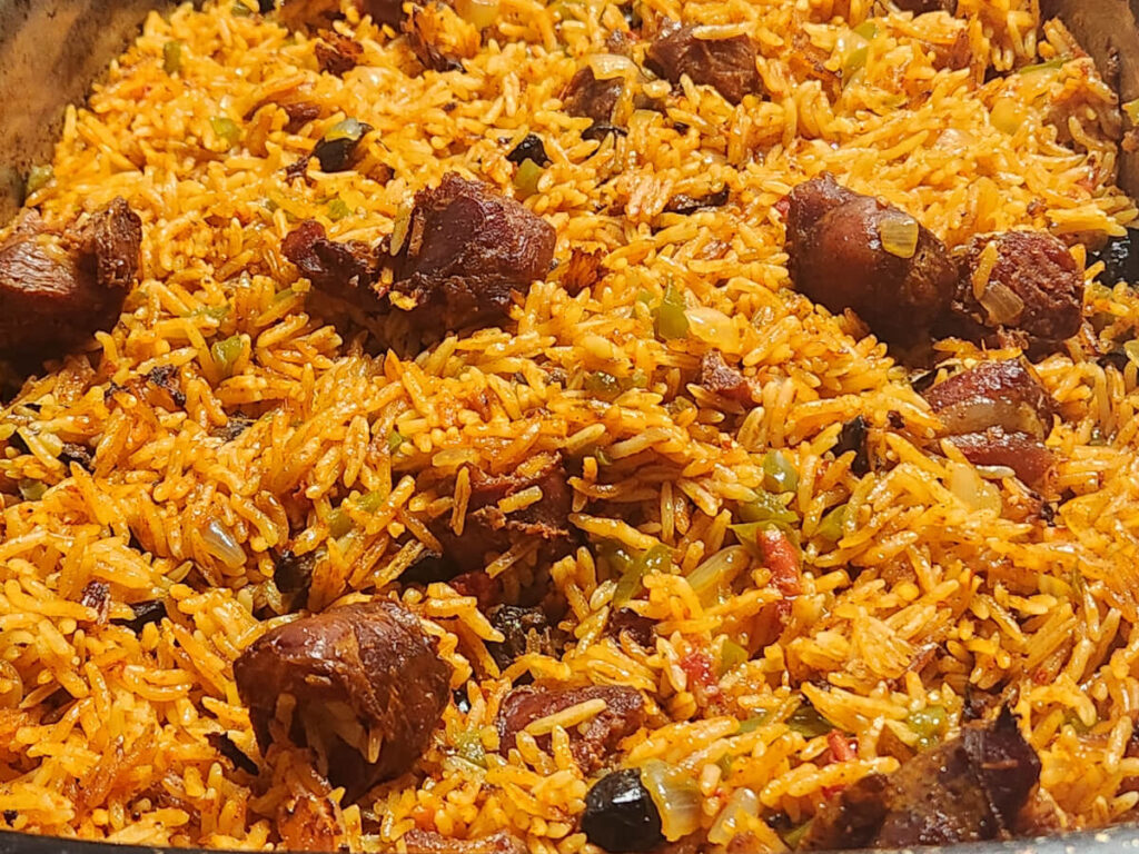 JAHZKITCHEN Fluffed Chourico Rice Bake