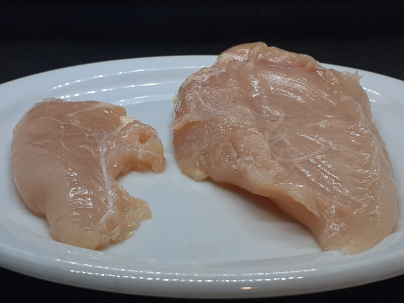 Chicken Breast with Tenderloin sliced away