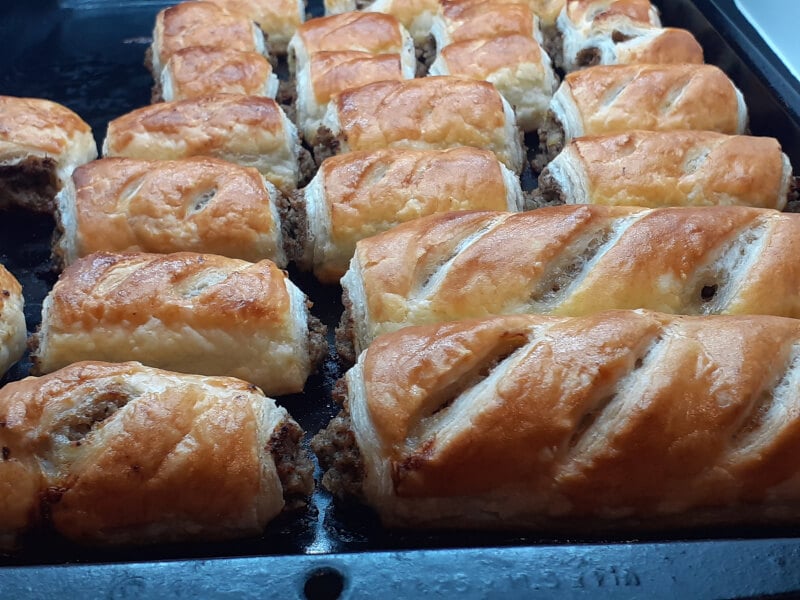 Out the oven Tourtiere Pastry Rolls
