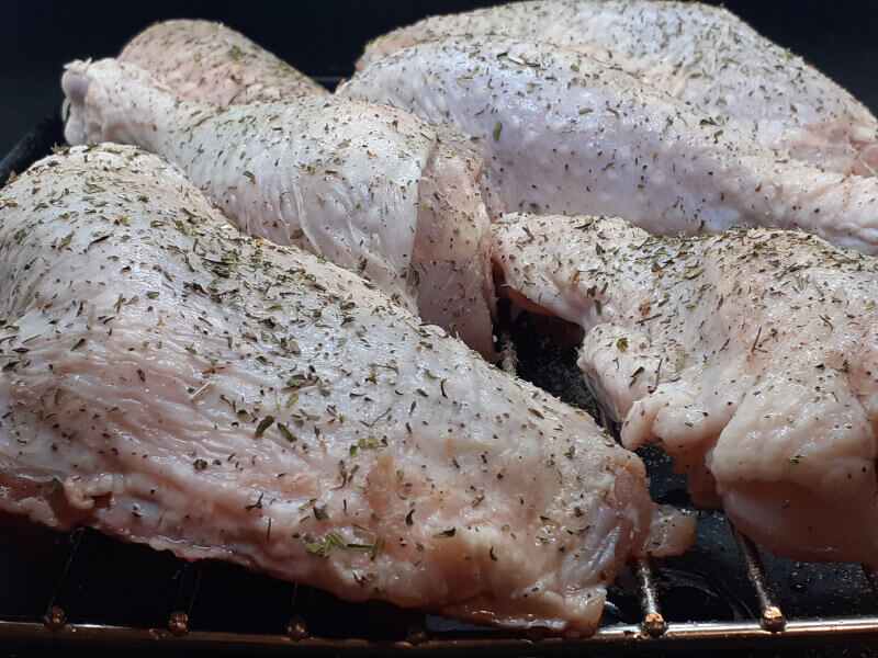 Seasoned Turkey Thighs & Legs