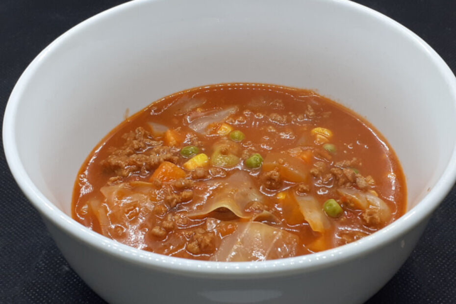 JAHZKITCHEN Bowl of Cabbage Meat Soup