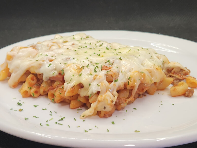 Plate of Pizza Melt Casserole