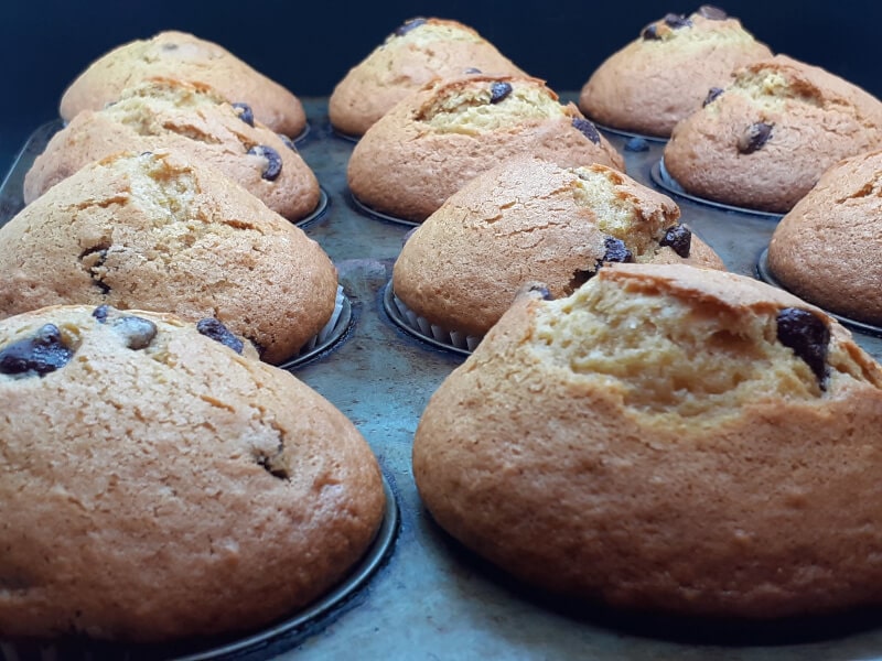 Chocolate Chip Muffins Fresh out the oven