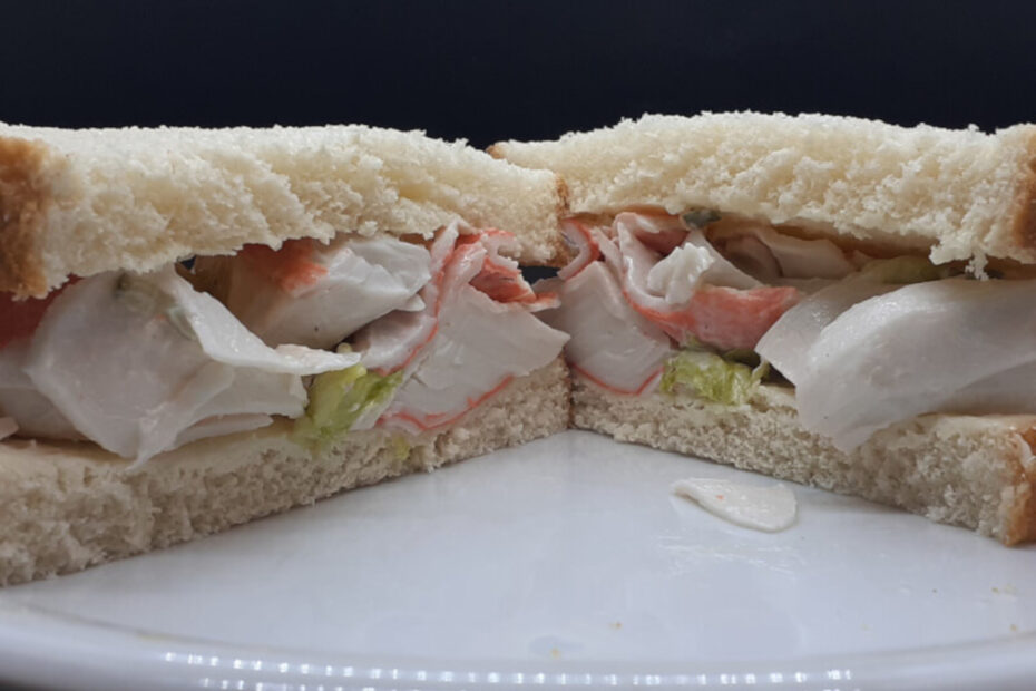 JAHZKITCHEN Crab Salad Sandwich with Pepper Zing Mayo