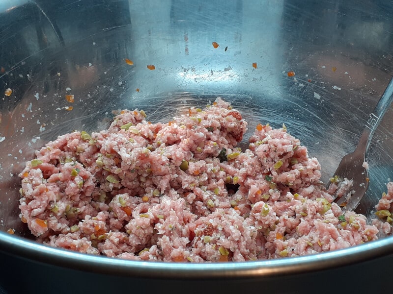 Olive Meatball mixture Beef & Pork