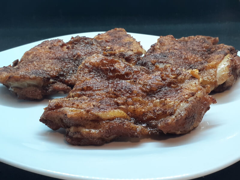 Plate of Baharat Chicken Boneless Quarters