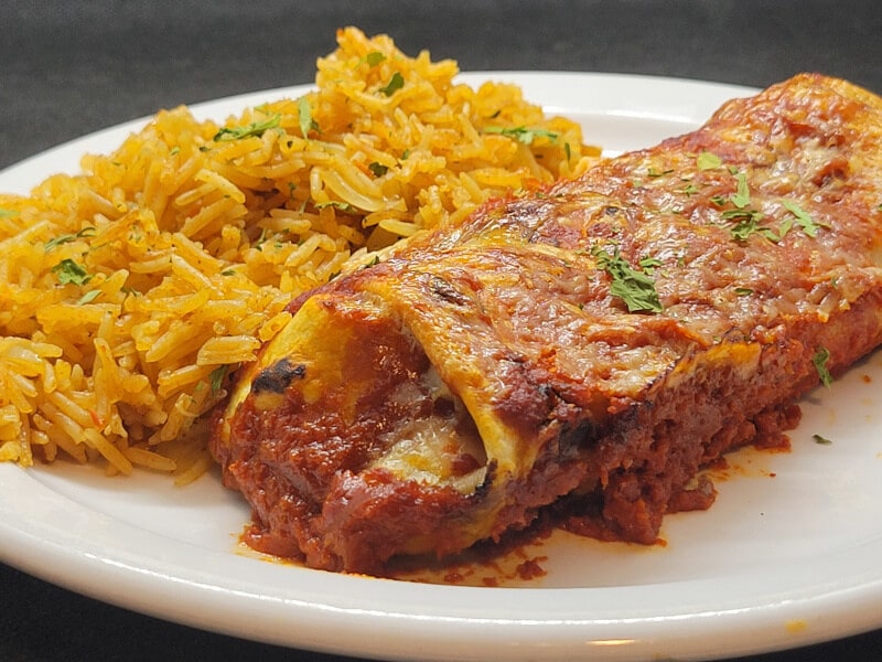 Enchilada with Taco Rice