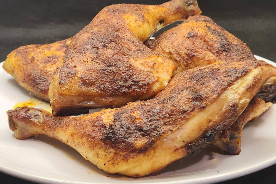 JAHZKITCHEN Plate of Rotisserie Chicken Quarters