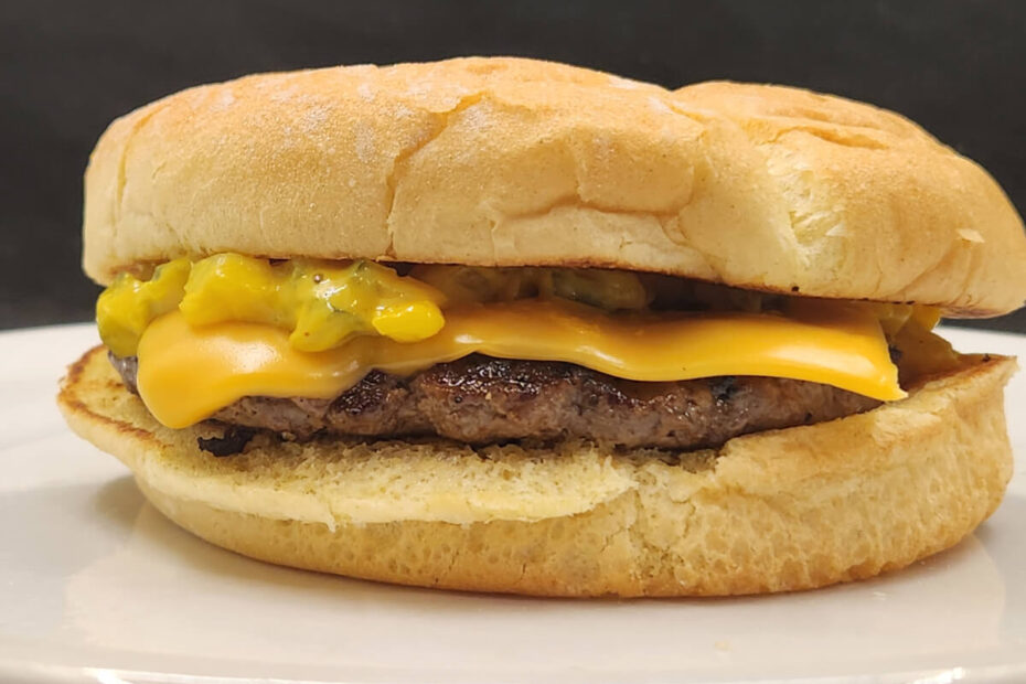 JAHZKITCHEN Yellow Relish Burger with Cheese